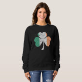 Sweatshirt Trèfle irlandais (Devant entier)