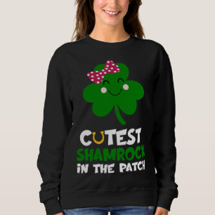 Sweatshirt Trèfle le plus mignon du patch St Patricks Day Enf