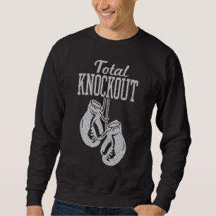 Sweatshirt Trendy Graphic Boxe Gants Total Knockout