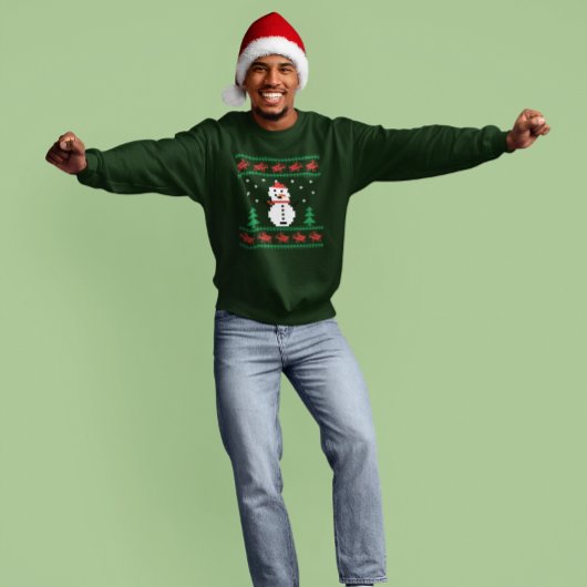 Sweatshirt Très laid Noël Snowman Reindeer Rutting