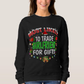 Sweatshirt Très Probable De Commerce Fille ami Santa Hat Xmas (Devant)