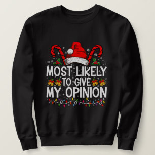 Sweatshirt Très Probable De Donner Mon Avis Drôle Noël