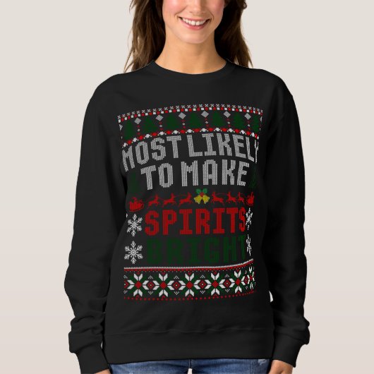 Sweatshirt Très Probable De Rendre Les Esprits Bright Funny N (Devant)