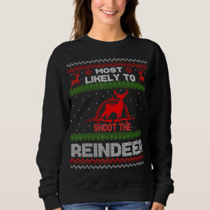 Sweatshirt Très Probable De Tirer Sur L'Araignée De Noël Vila