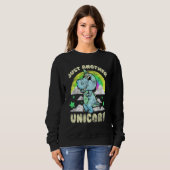 Sweatshirt Trex Unicorn Inspirée Crème glacée Corne de cône L (Devant entier)