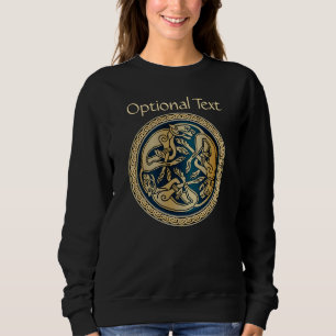 Sweatshirt Triade de réseautage de loup celtique