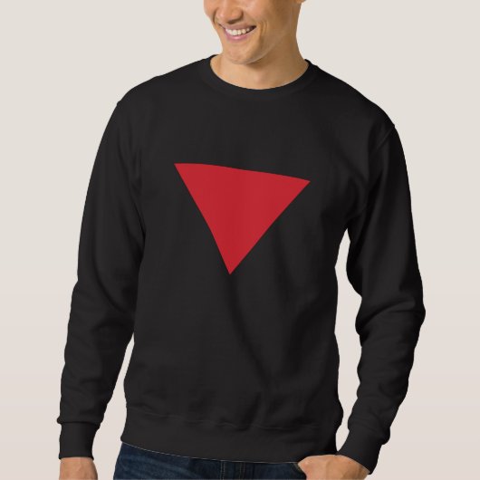 Sweatshirt Triangle rouge inversé (Devant)