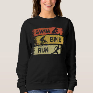 Sweatshirt Triathlon - Course à vélo de natation