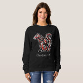 Sweatshirt Tribal Squirrel Glendora CA PNW Native American (Devant entier)