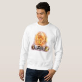 Sweatshirt Tribu de Judah - long blanc de douille (Devant entier)