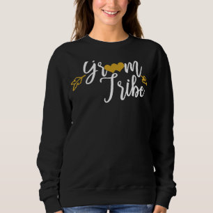 Sweatshirt Tribu de Marié Homme Cœur Engagement Mariage Fête 