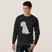 Sweatshirt Tricératops, Bébé Dinosaur mignon (Devant entier)