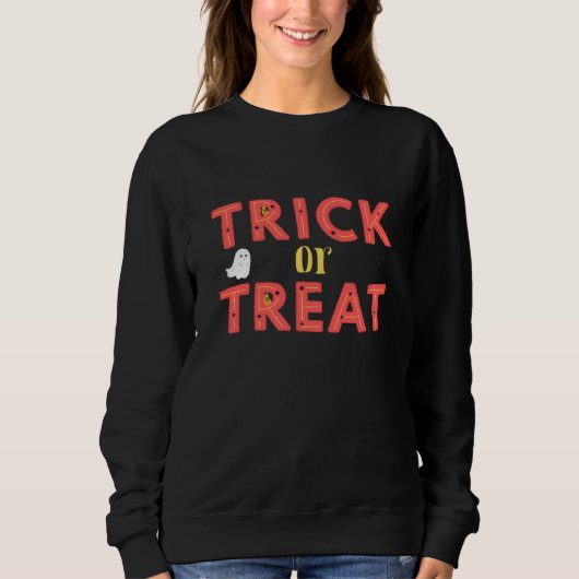 Sweatshirt Trick or Treat Black Women's (Devant)