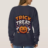 Sweatshirt Trick or Treat Halloween Pumpkin Jack-O'-Lantern (Dos)