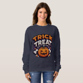 Sweatshirt Trick or Treat Halloween Pumpkin Jack-O'-Lantern (Devant entier)
