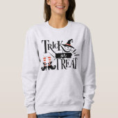 Sweatshirt Trick ou traiter Halloween Éffrayante mignonne sor (Devant)