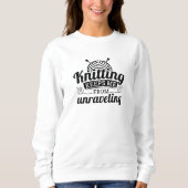 Sweatshirt Tricot M'Empêche De Me Démêler (Devant)