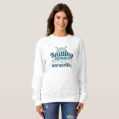 Sweatshirt Tricot M'Empêche De Me Démêler (Devant entier)