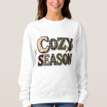 Tricot texte Saison Cosy Hiver main cousue