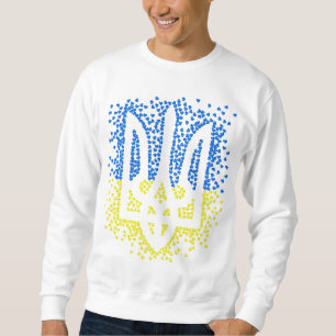Sweatshirt Trident de l'emblème ukrainien tryzub dispersant l