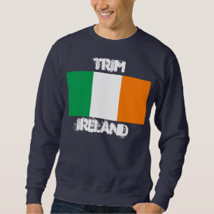 Sweatshirt Trim, Irlande avec drapeau irlandais