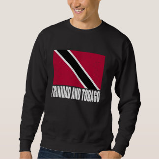 Sweatshirt Trinité-et-Tobago Drapeau Grunge Souvenir Vintage