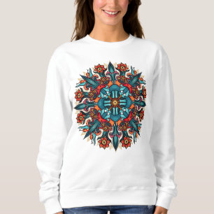 Sweatshirt Trippy hippie psychédélique fleur de champignon su