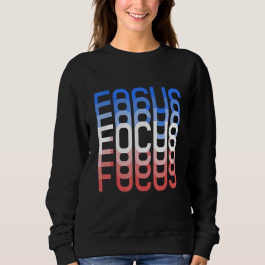 Sweatshirt Trippy Optical Illusion Work hard Motivational Foc (Devant)