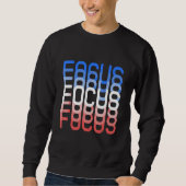 Sweatshirt Trippy Optical Illusion Work hard Motivational Foc (Devant)