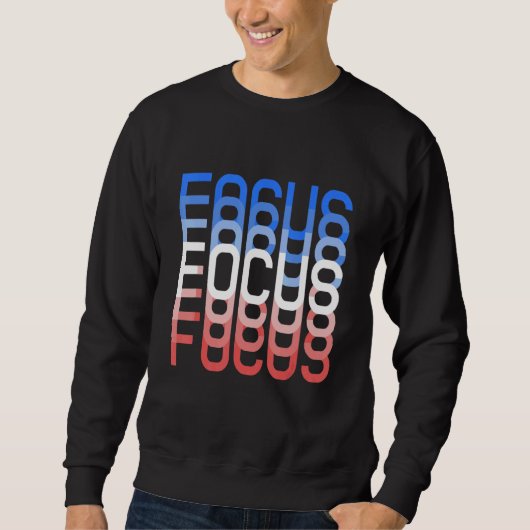 Sweatshirt Trippy Optical Illusion Work hard Motivational Foc (Devant)