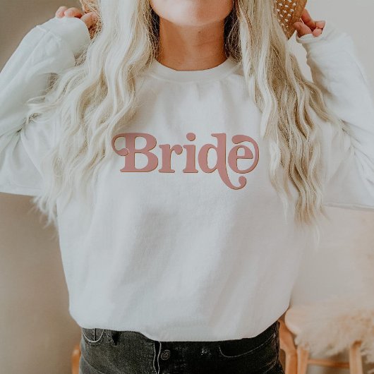 Sweatshirt TrixIE 70 Hippie rétro inspirée Blush Rose Bride