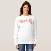 Sweatshirt TrixIE 70 Hippie rétro inspirée Blush Rose Bride (Devant entier)