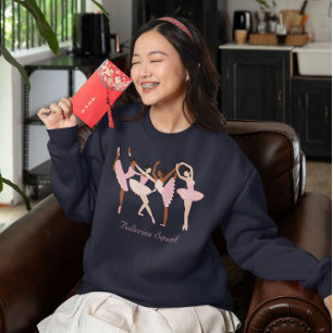 Sweatshirt Trois Ballerinas mignonnes