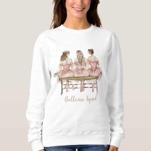 Sweatshirt Trois Ballerinas mignonnes (Devant)