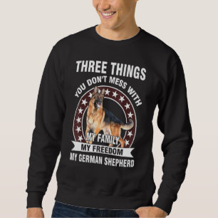 Sweatshirt Trois Choses Que Tu N'As Pas Mal Avec Mon Berger A