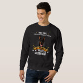 Sweatshirt Trois choses que vous ne manquez pas avec Doberman (Devant entier)