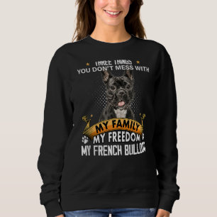 Sweatshirt Trois choses que vous ne manquez pas avec French B