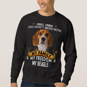 Sweatshirt Trois choses que vous ne manquez pas avec le chien