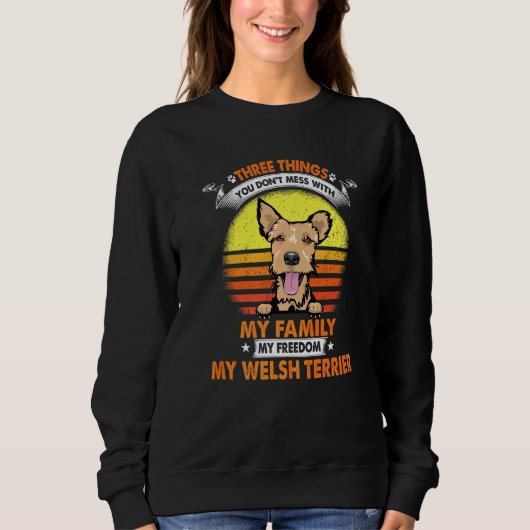 Sweatshirt Trois Choses Que Vous Ne Manquez Pas Avec Le Chien (Devant)