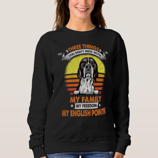Sweatshirt Trois Choses Que Vous Ne Manquez Pas Avec Le Point (Devant)