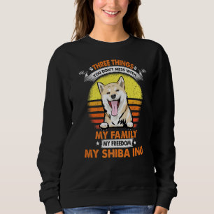 Sweatshirt Trois Choses Que Vous Ne Manquez Pas Avec Shiba In
