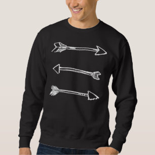 Sweatshirt Trois flèches blanches