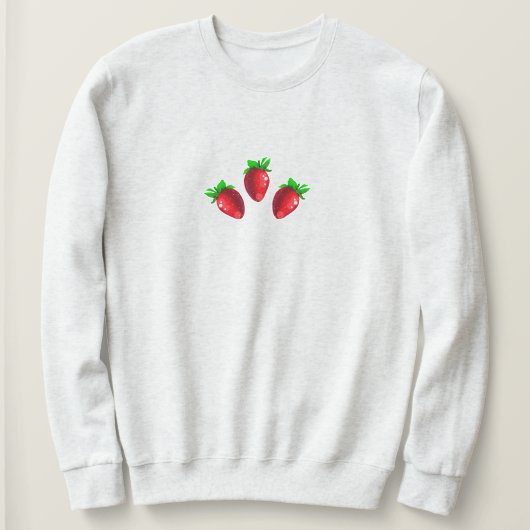 Sweatshirt Trois fraises (Design devant)