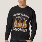Sweatshirt Trois mignons gnomes avec épice citrouille Fall Ya (Devant)