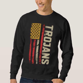 Sweatshirt Trojans American Spirit Vintage Patriotic