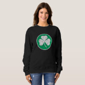 Sweatshirt Tronche de trèfle Grunge (Devant entier)