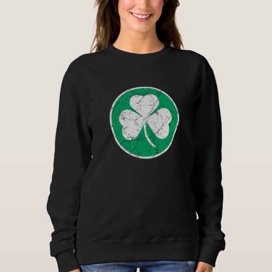 Sweatshirt Tronche de trèfle Grunge (Devant)
