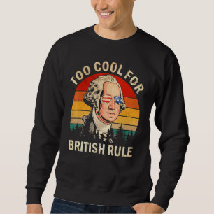 Sweatshirt Trop Cool pour George Washington Vintag