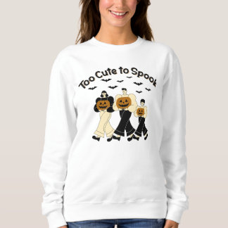 Sweatshirt Trop mignon pour Halloween effrayant