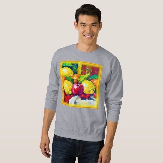 Sweatshirt Tropical Fruits Pianting. Commandez dès maintenant (Devant entier)